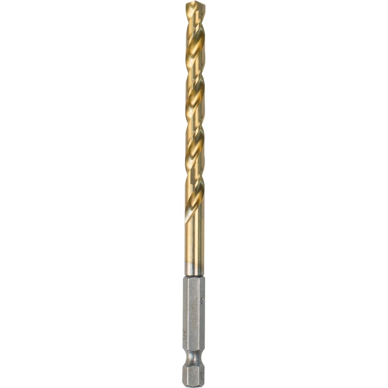 Makita D-23927 1/4" Titanium Coated Drill Bit, 1/4" Hex Shank