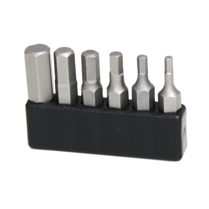 Narex Tools 857600 Set Of Hexagon Bits 1/4" In A Holder 6 dln