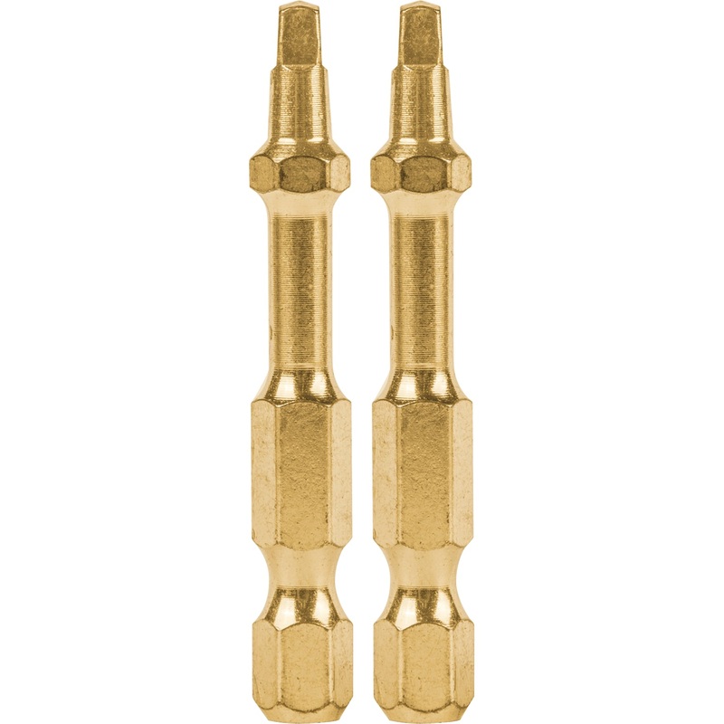 Makita B-60501 Impact GOLD #2 Square Recess 2 Power Bit, 2/pk