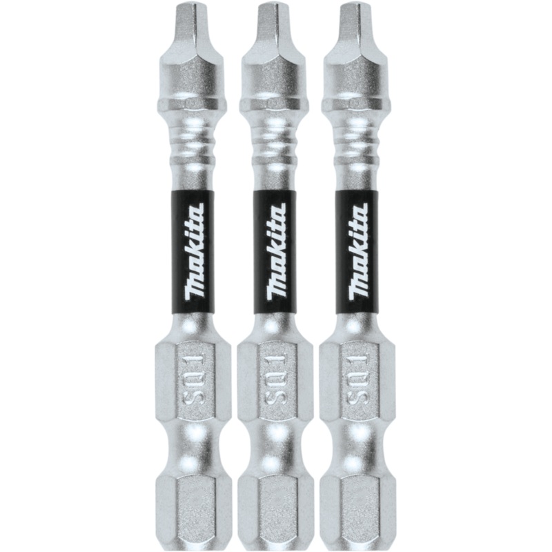 Makita E-00795 Impact XPS #1 Square 2" Power Bit, 3/pk