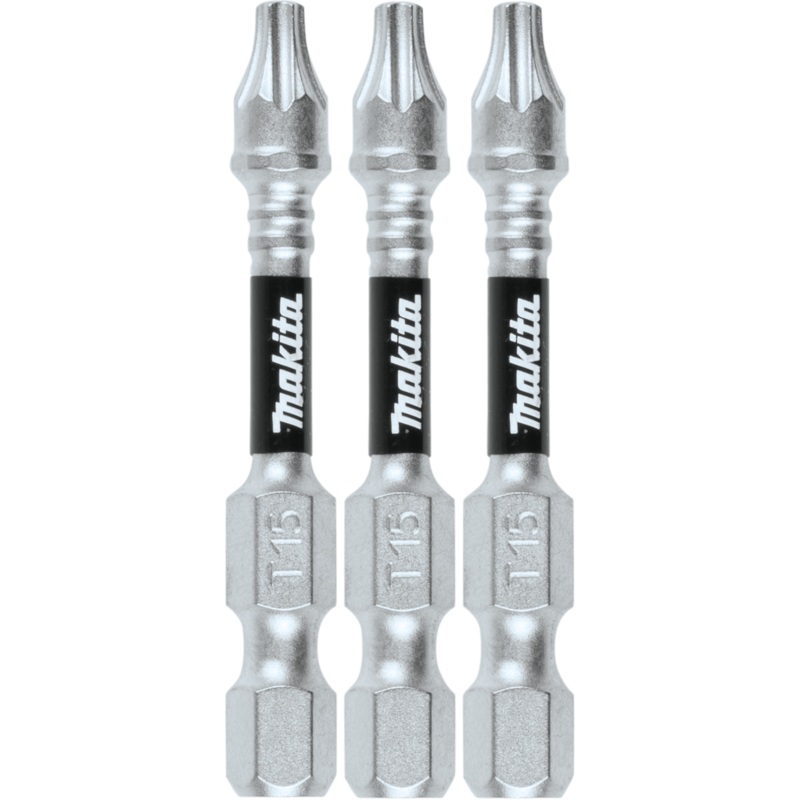 Makita E-00832 Impact XPS T15 Torx 2" Power Bit, 3/pk