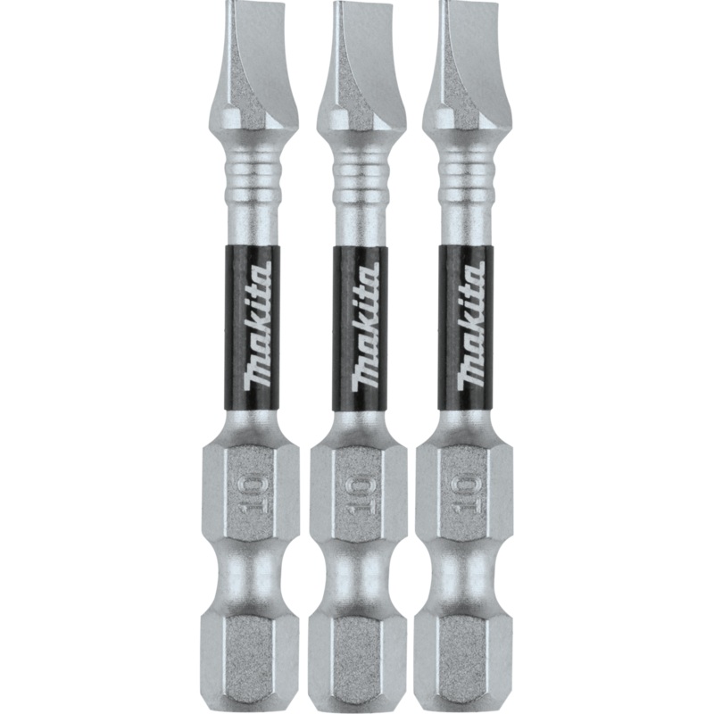 Makita E-00898 Impact XPS #10 Slotted 2" Power Bit, 3/pk