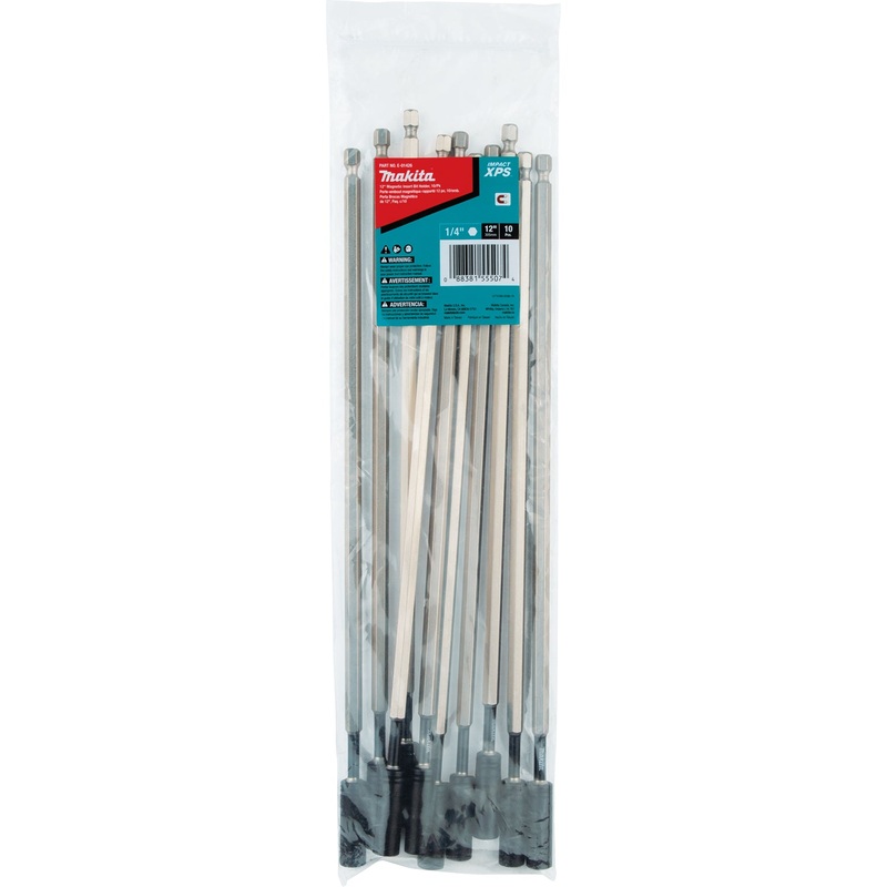 Makita E-01426 Impact XPS 12" Magnetic Insert Bit Holder, 10/pk, Bulk