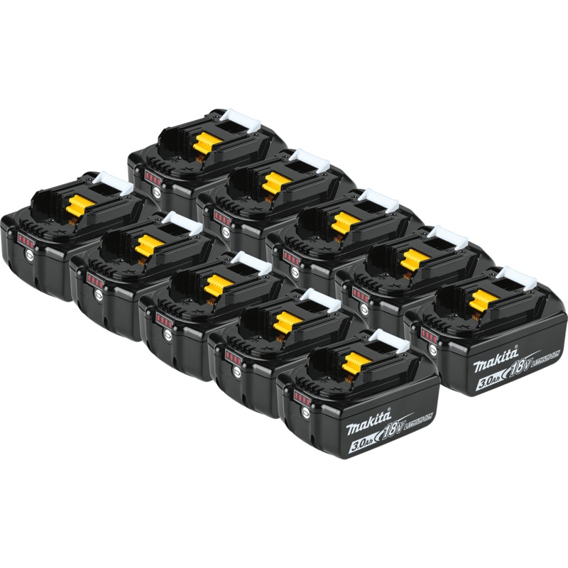 Makita BL1830B-10 18V LXT LithiumIon 3.0Ah Battery, 10/pk