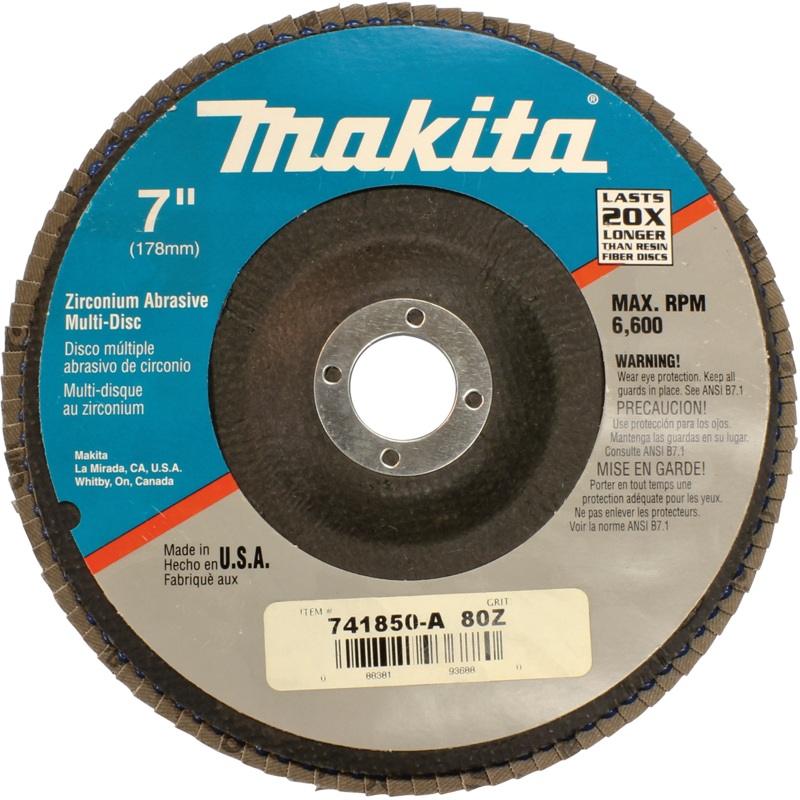 Makita 741850-A 7" Multi Disc, 80 Grit
