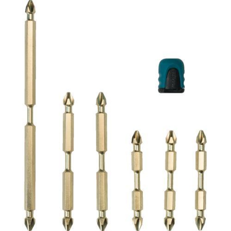 Makita B-44987 Impact Gold 7 Pc. Double Ended Power Bits With Mag Boost
