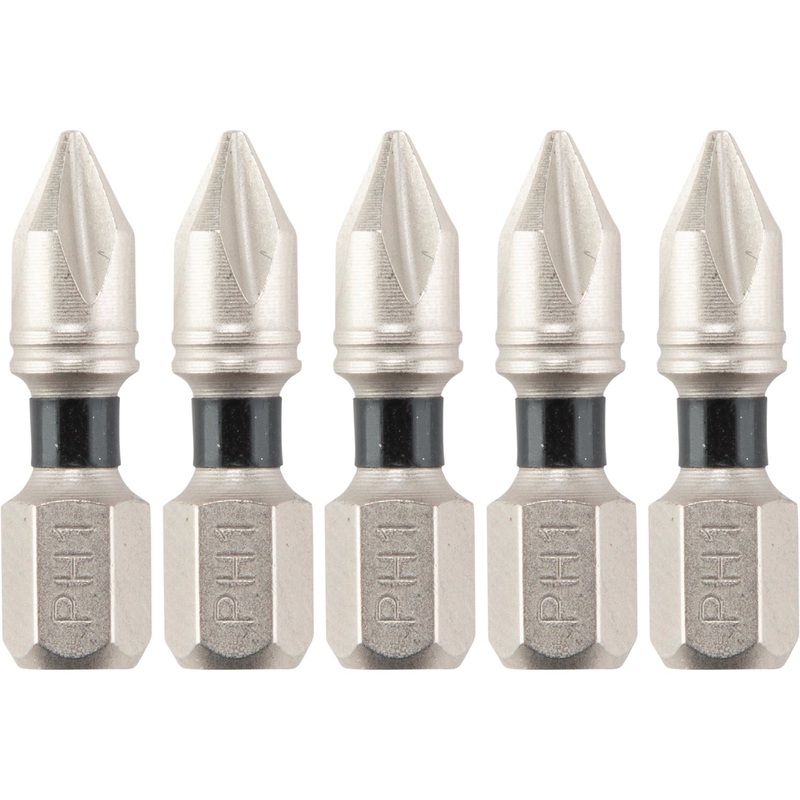 Makita E-00549 Impact XPS #1 Phillips 1" Insert Bit, 5/pk