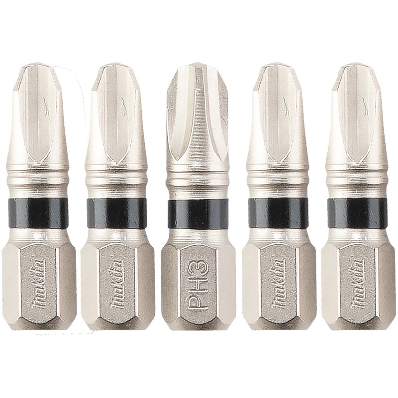 Makita E-00561 Impact XPS #3 Phillips 1" Insert Bit, 5/pk
