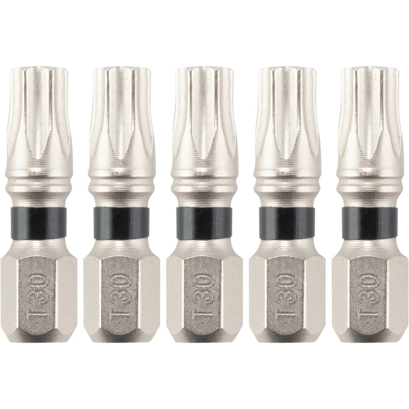 Makita E-00658 Impact XPS T30 Torx 1" Insert Bit, 5/pk
