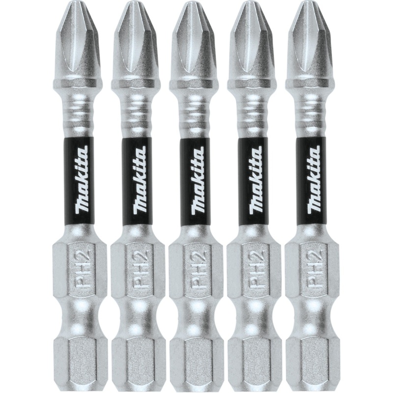 Makita E-00913 Impact XPS #2 Phillips 2" Power Bit, 5/pk