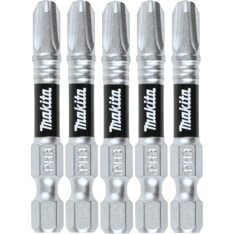 Makita E-00929 Impact XPS #3 Phillips 2" Power Bit, 5/pk
