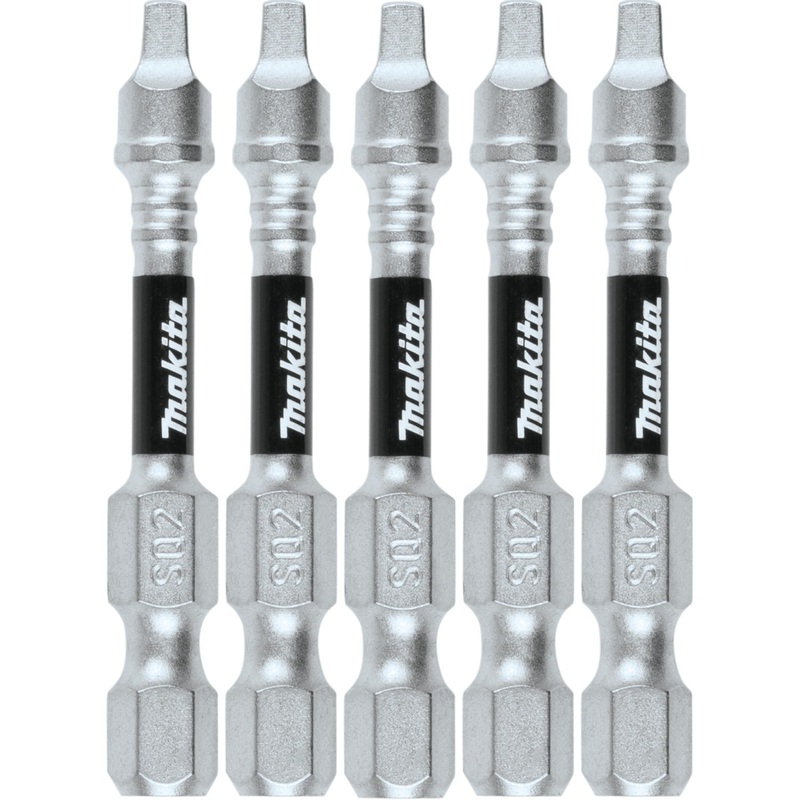 Makita E-00941 Impact XPS #2 Square 2" Power Bit, 5/pk