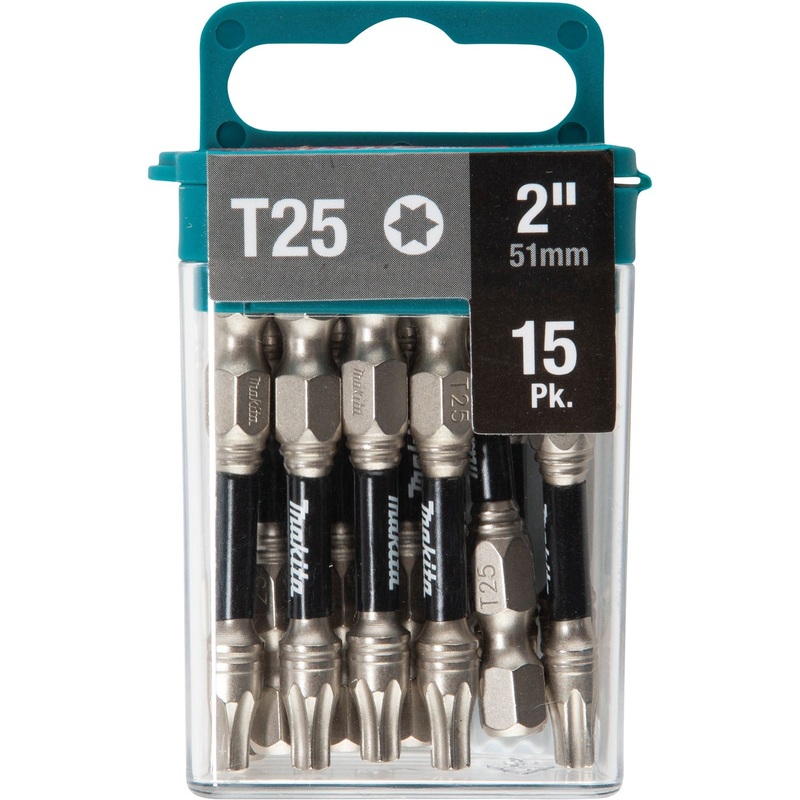 Makita E-01074 Impact XPS T25 Torx 2" Power Bit, 15/pk