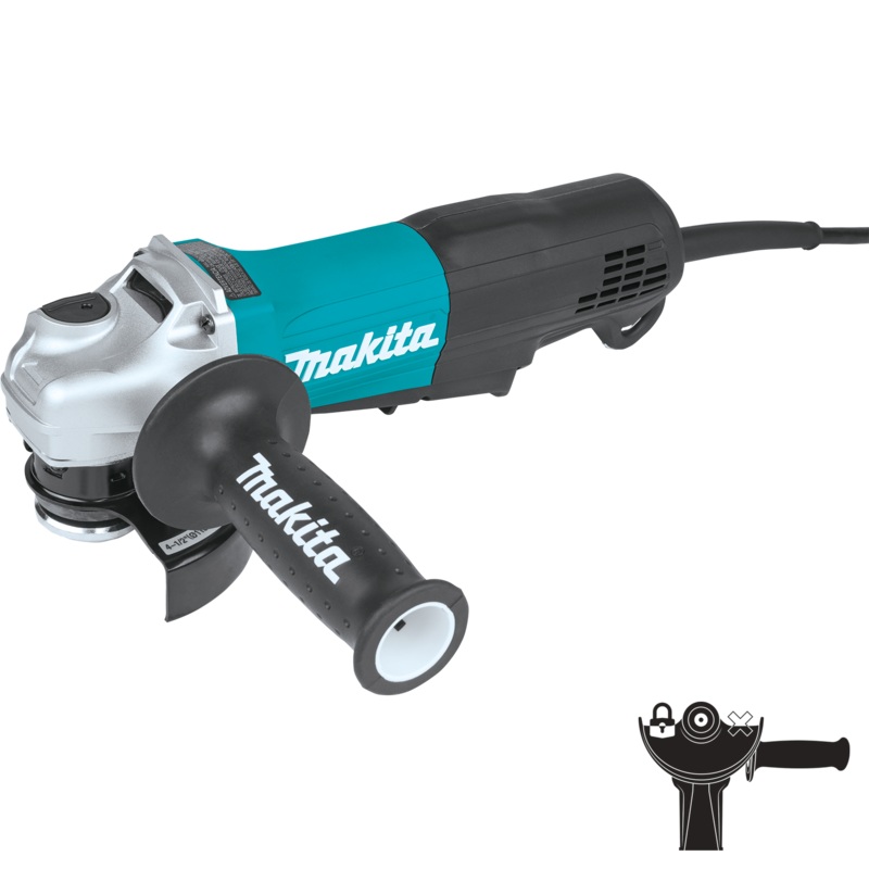 Makita GA4553R 41/2" Paddle Switch Angle Grinder, with NonRemovable Guard