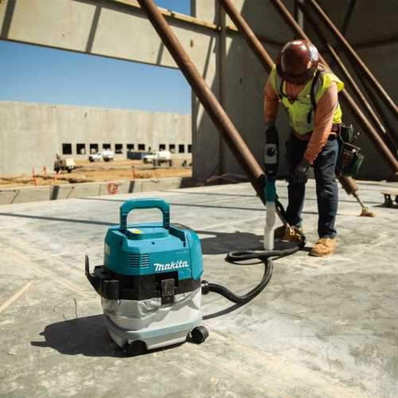 Makita GCV02ZU 40V max XGT Brushless Cordless 2.1 Gallon HEPA Filter Dry Dust Extractor, AWS, Tool Only