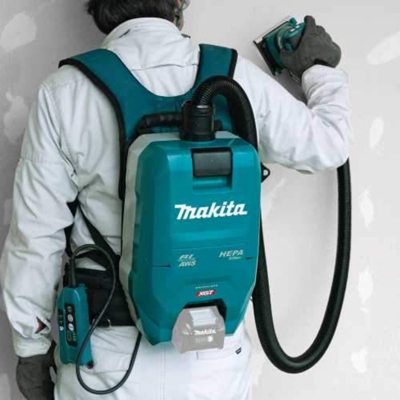 Makita GCV06Z 40V max XGT Brushless Cordless 1/2 Gallon HEPA Filter Backpack Dry Dust Extractor, AWS Capable, Tool Only