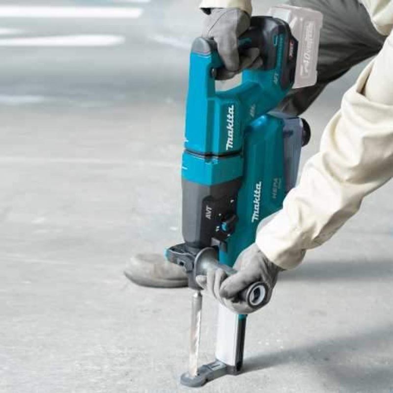 Makita GRH07ZW 40V max XGT Brushless 11/8" SDSPLUS AVT Rotary Hammer (DHandle) w/ Dust Extractor, AFT, AWS Capable, Tool Only