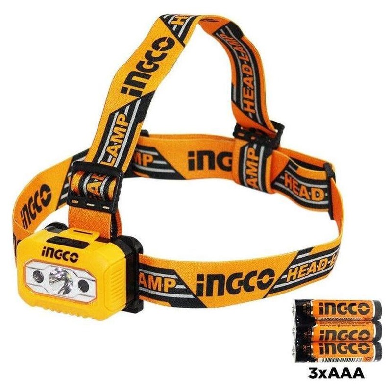 Ingco HHL013AAAS Head Lamp / Light 100 lumens (AAA) [SS]