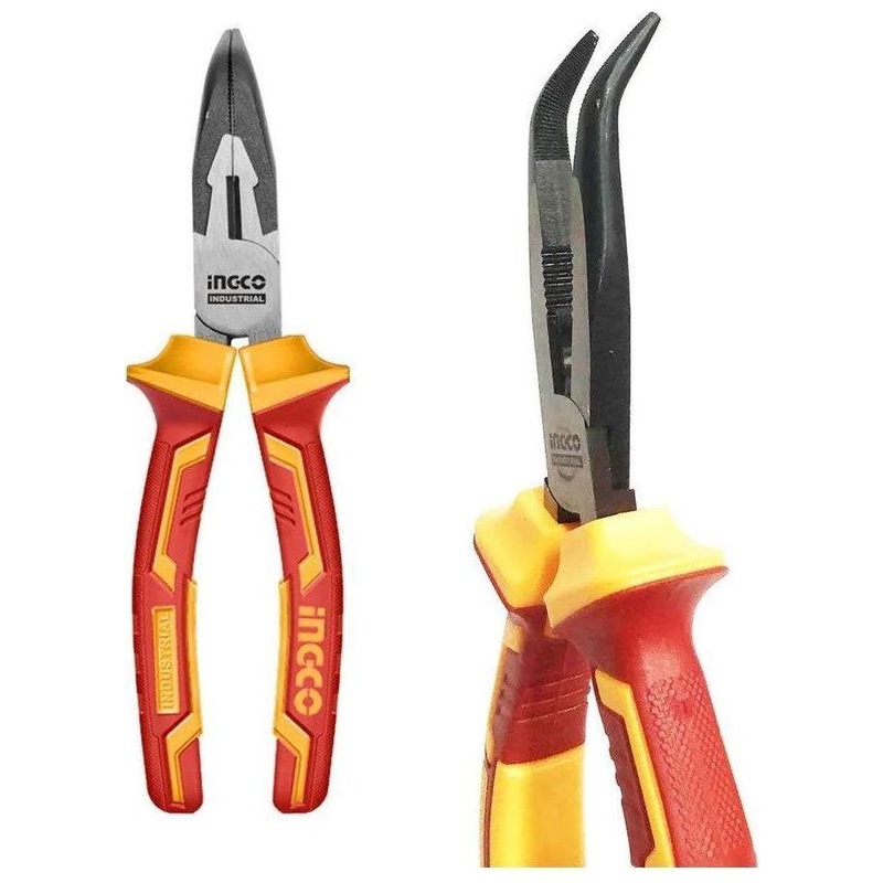 Ingco HIBNP28208 Insulated Bent Nose Plier 8"