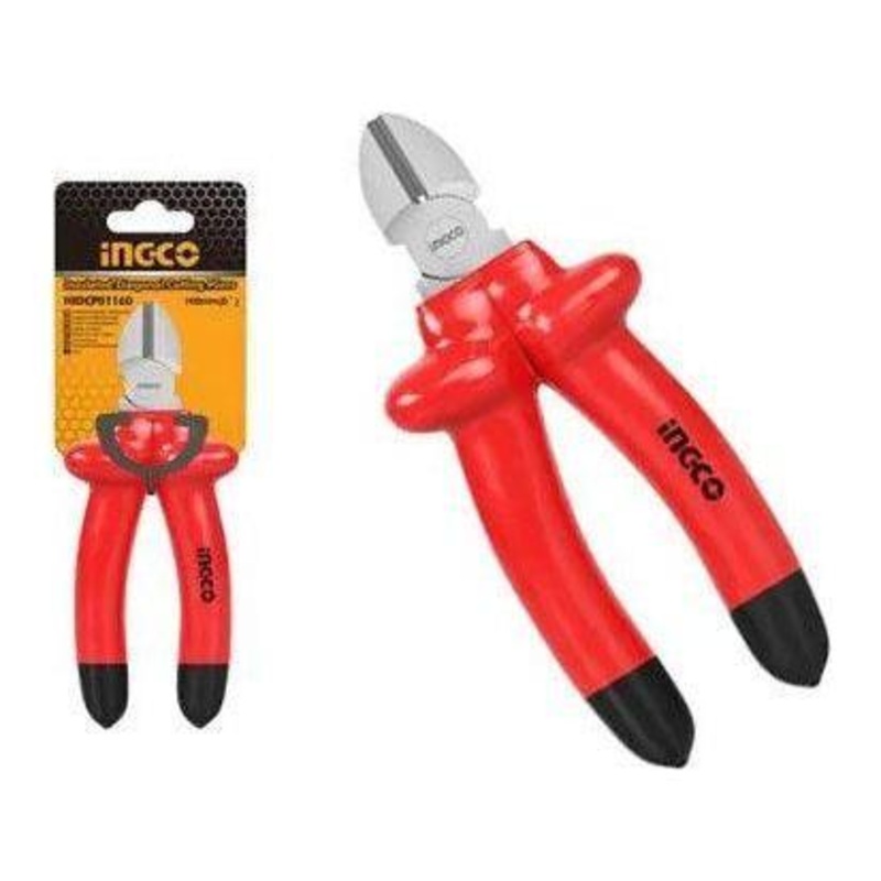 Ingco HIDCP01160 Insulated Diagonal Cutting Pliers 6" (Dipped)