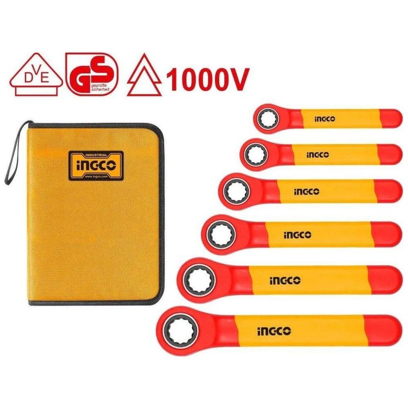 Ingco HKISPA0603 6pcs Insulated Ratchet Wrench Set (HKISPA063)