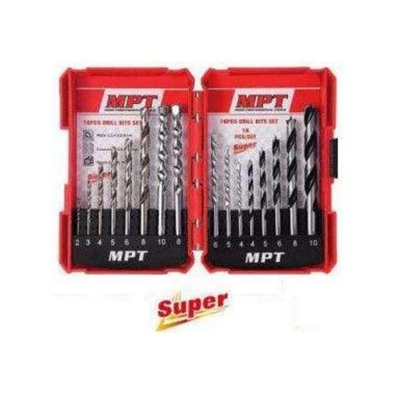 MPT MJ11001 16pcs Drill Bit Set