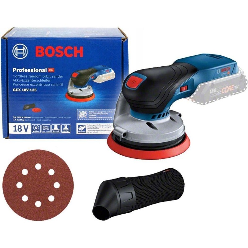 Bosch GEX 18V-125 Cordless Random Orbit Sander 18V (Bare)