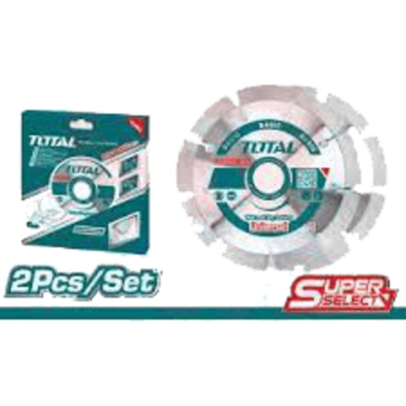 Total TAC21110032 Diamond Cut off Wheel 4" Dry (2pcs/set)