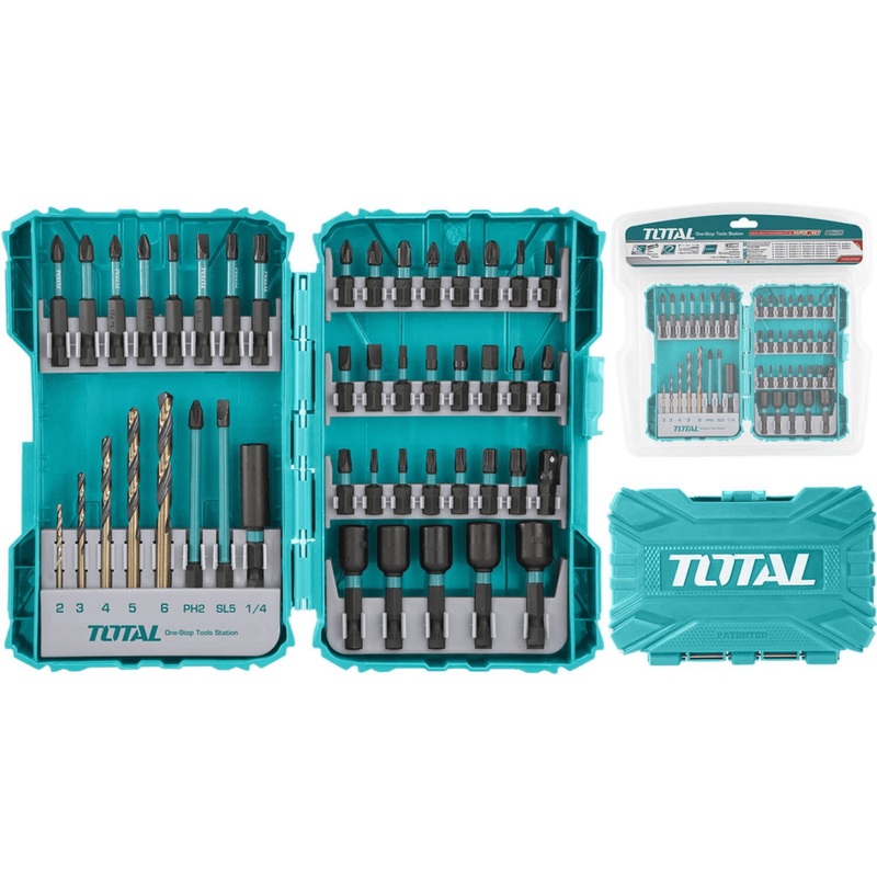 Total TACSDL24502 45pcs Impact Screwdriver Bit Set