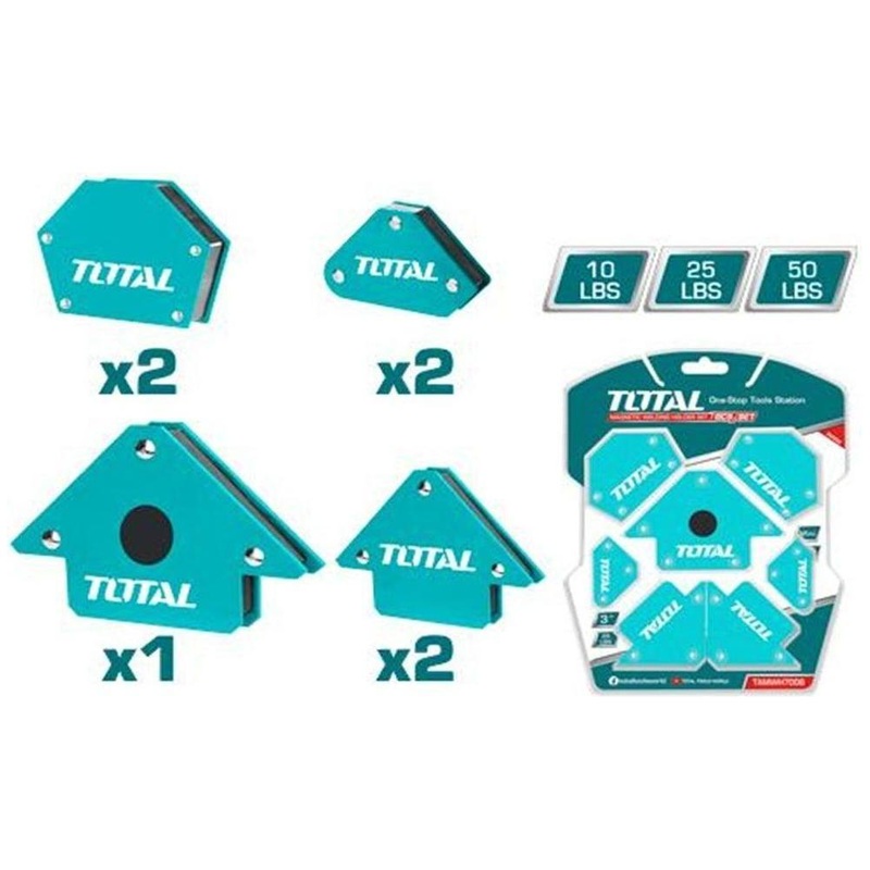 Total TAMWH7006 7pcs Magnetic Welding Holder Set / Welding Magnet Set