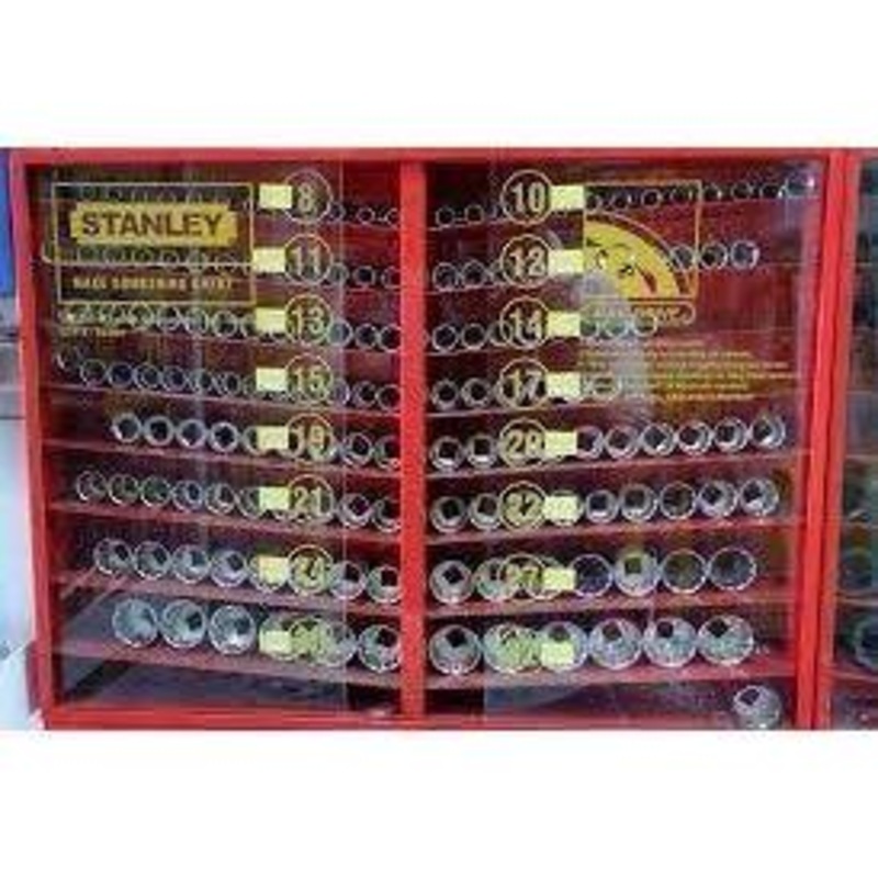 Stanley 1/2" Drive Socket Wrench Set with Steel Merchandiser