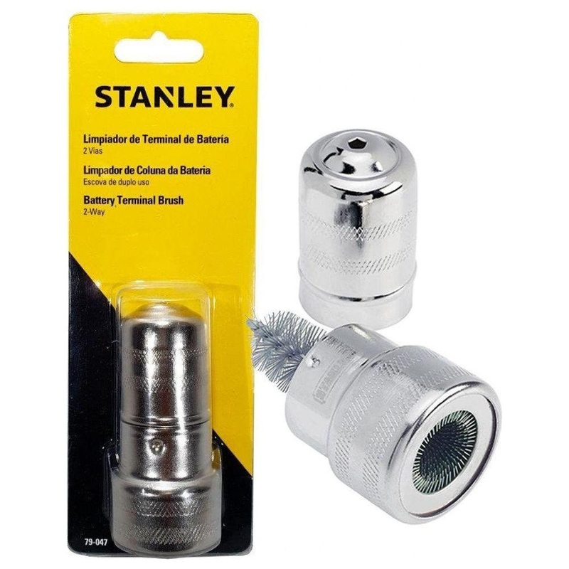 Stanley 79-047 2-Way Metal Battery Terminal Cleaning Brush