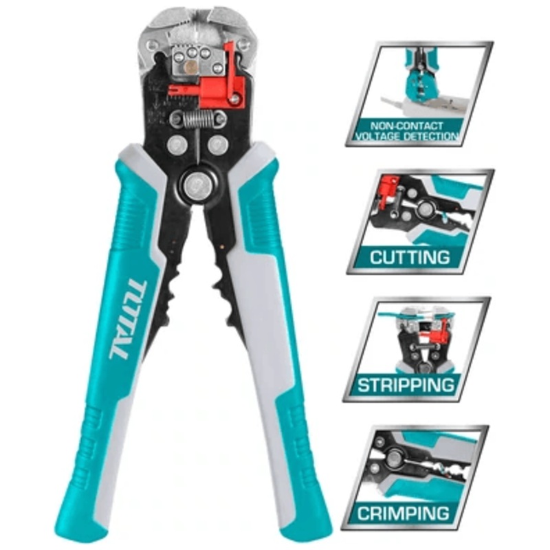 Total THT152429 Intelligent Voltage Detecting Wire Stripper 210mm