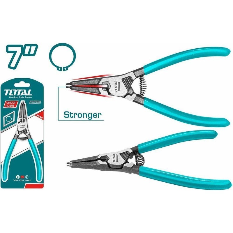 Total THTJ21801 Circlip Pliers 7" Straight External