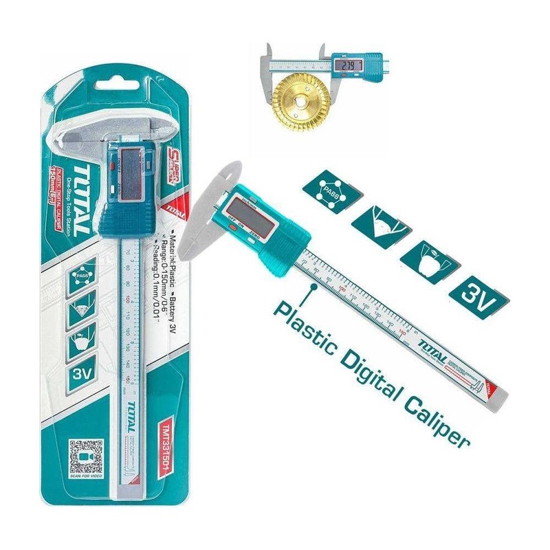 Total TMT331501 Plastic Digital Caliper 150mm (6")