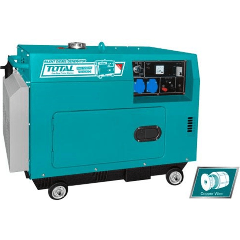 Total TP2600015P Silent Diesel Generator 9HP 6 KVA