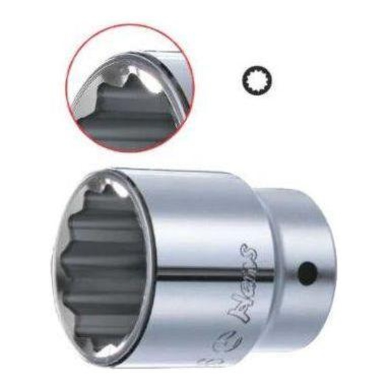 Hans 8402A 1" Drive Socket Wrench 12 pts [Loose]