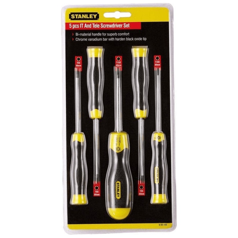 Stanley 65-155 5pcs Torx Screwdriver Set (Cushion Grip)