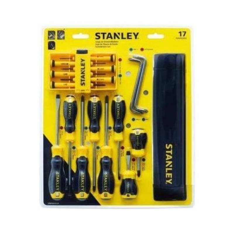 Stanley 65-616 Cushion Grip Screwdriver Set (17pcs)