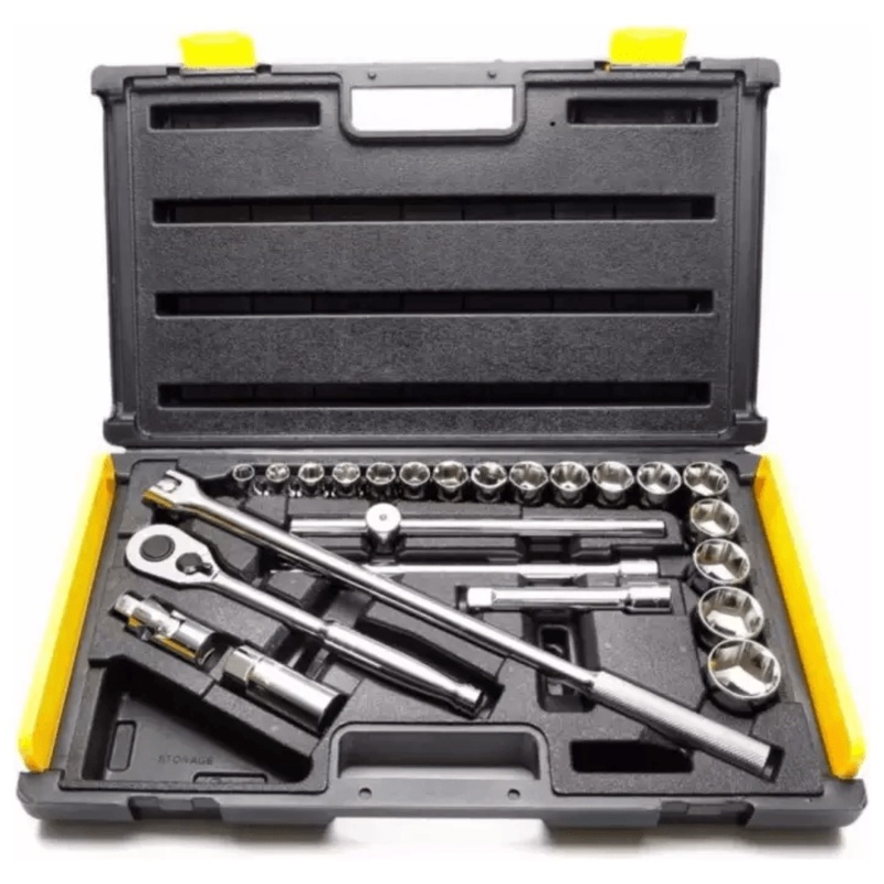 Stanley 86-589 1/2" Drive Socket Wrench Set 25pcs (10-32mm) 6pts