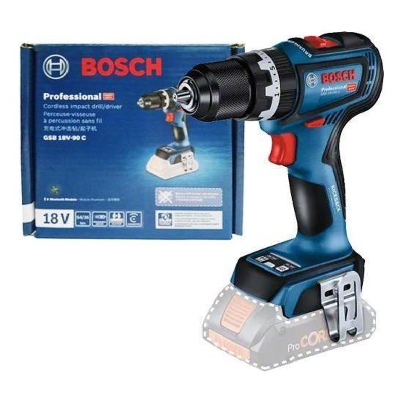 Bosch GSB 18V-90 C Cordless Hammer Drill 13mm 18V (Bare)
