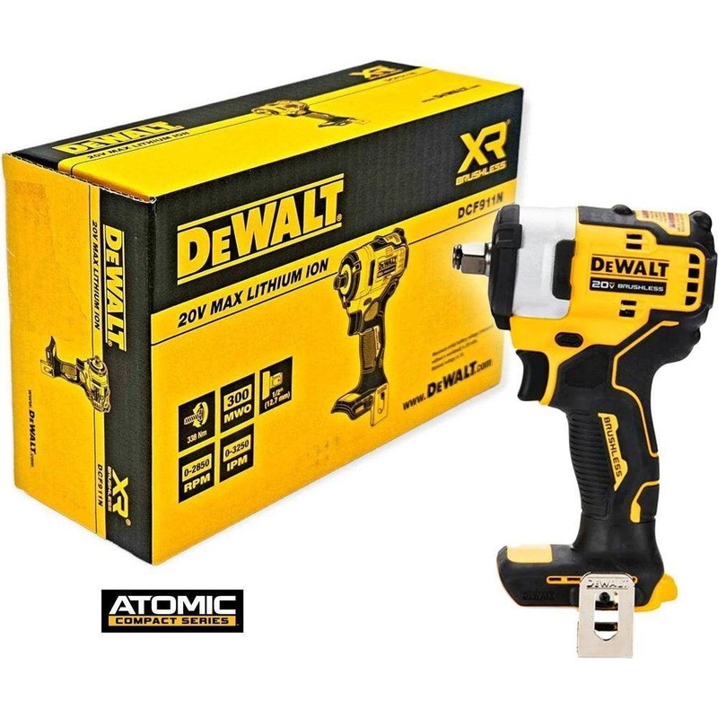 Dewalt DCF911N 20V Cordless Impact Wrench 1/2" (Atomic) 338Nm