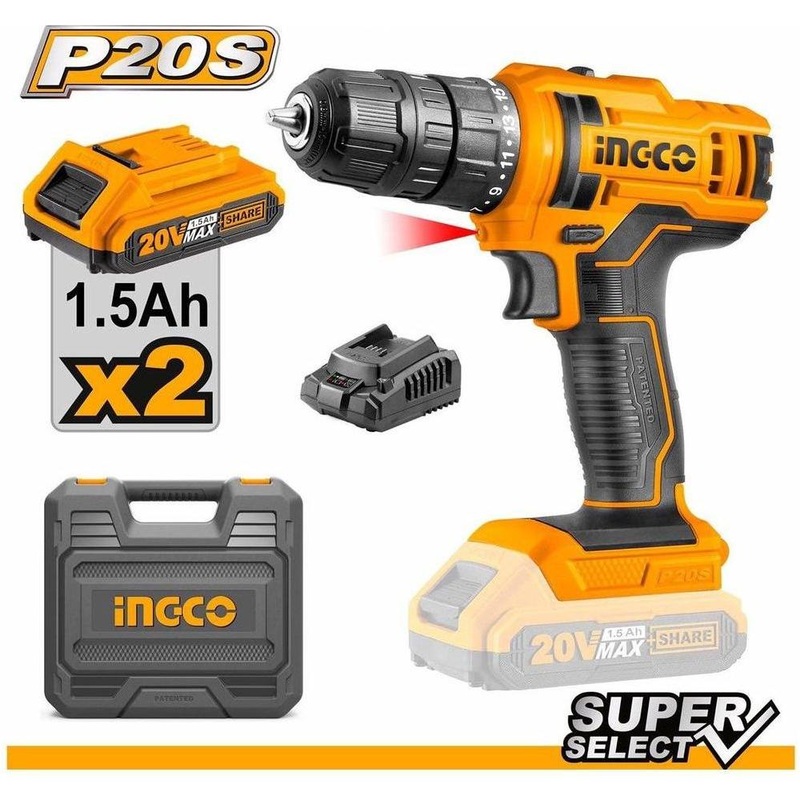 Ingco CDLI20028 Li-Ion Cordless Drill