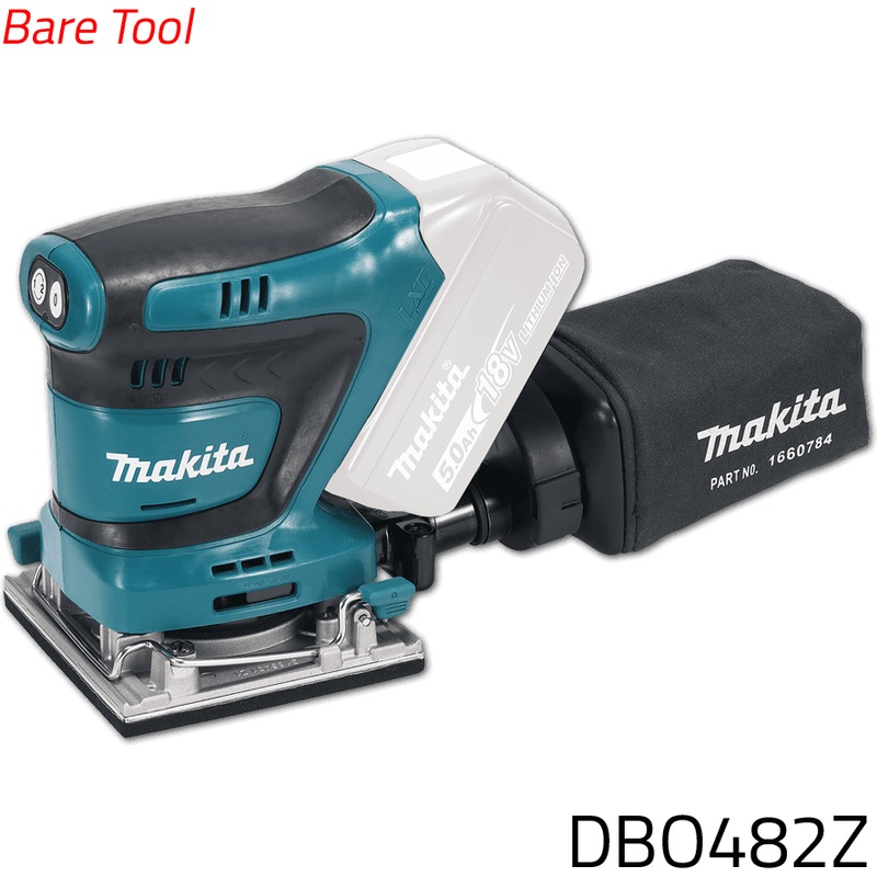 Makita DBO482Z 18V Cordless Finishing Sander (LXT) (Bare) 112x102mm