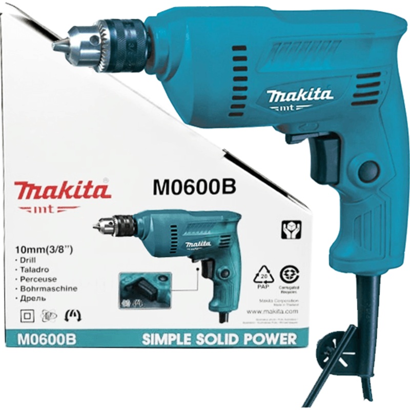 Makita MT M0600B Hand Drill 3/8" 350W