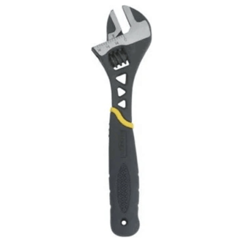 Stanley Adjustable Wrench (Max Grip) Black Handle