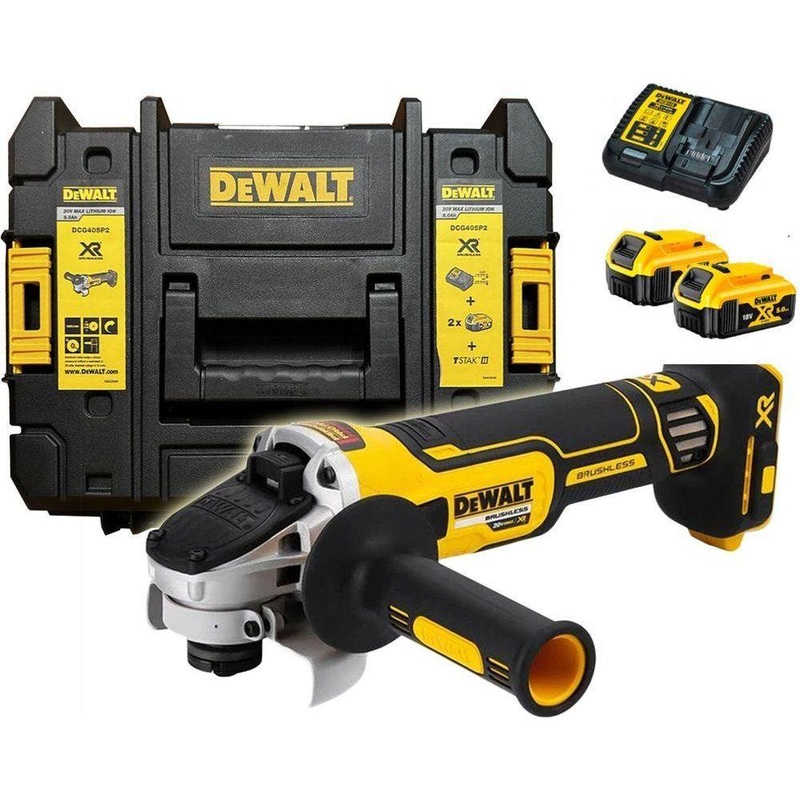 Dewalt DCG405P2 20V Cordless Angle Grinder 4" (Kit)
