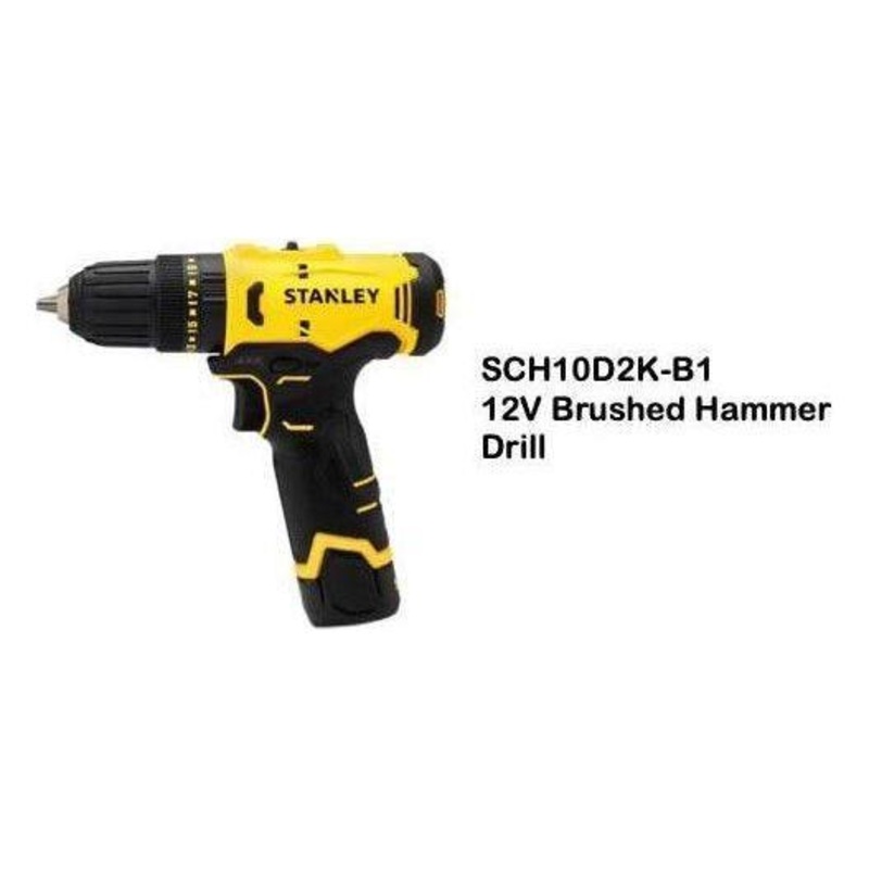 Stanley SCH10D2K 12V Cordless Hammer Drill 10mm [Brushless] (Kit)