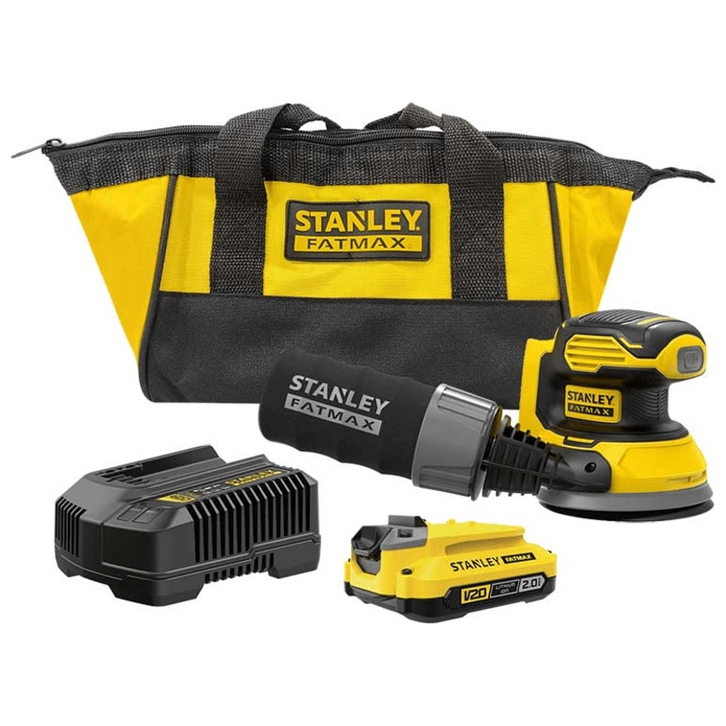 Stanley SCS220M25 20V Cordless Random Orbit Sander (Kit)