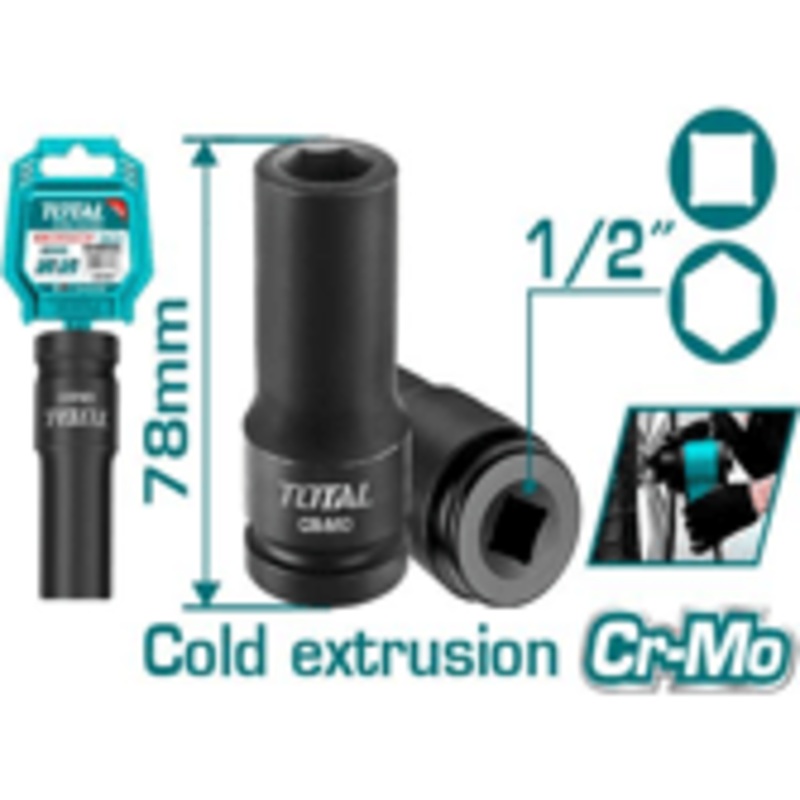 Total 1/2"D Deep Impact Socket Wrench